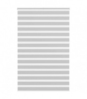 vidaXL Zebra Blind Light Grey 150x230 cm Fabric Width 145.9 cm Polyester