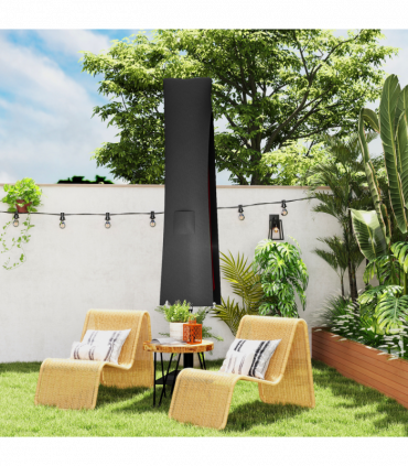 Outsunny Parasol Umbrella Cover, Outdoor Protector for Garden, Grey