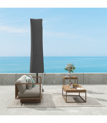 Outsunny Parasol Umbrella Cover, Outdoor Protector for Garden, Grey