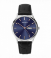 Sekonda Mens Basic Blue face day/date Black Leather Strap Watch 1701