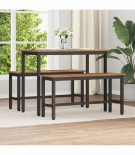 vidaXL Dining Bench Old Wood 100 x 32.5 x 48.5 cm