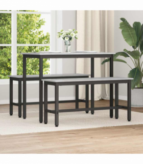 vidaXL Dining Bench Grey Sonoma 100 x 32.5 x 48.5 cm