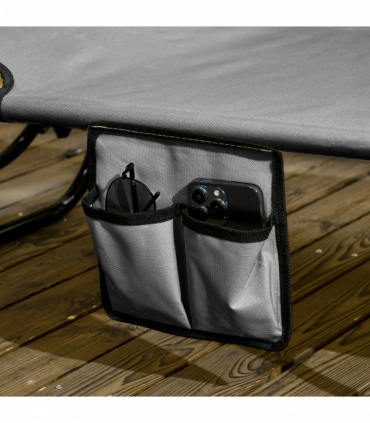 Comfort Lounge Chairs - Adjustable Recline & Sunshade - Set of 2