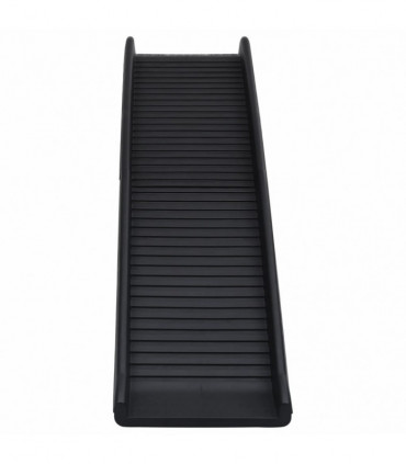 Folding Dog Ramp Black 155.5x40x15.5 cm