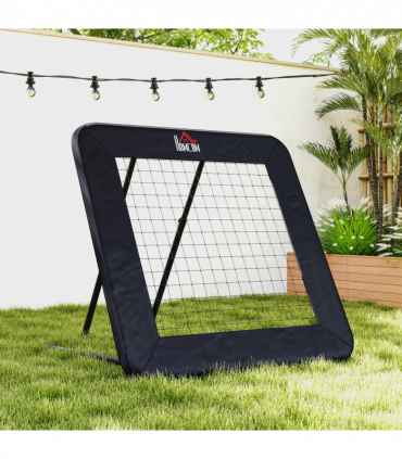Football Training Net Training Rebounder Net w/ Adjustable Angles - Black