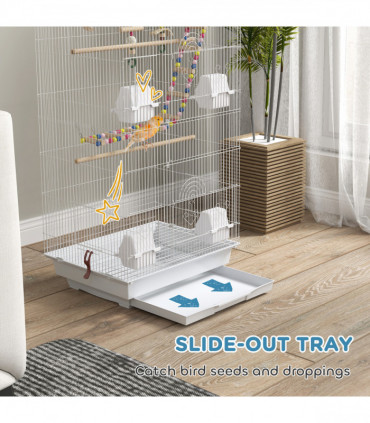 PawHut 81cm Cat Scratching Post w/ Jute Rope, Hanging Ball, Soft Plush Beige