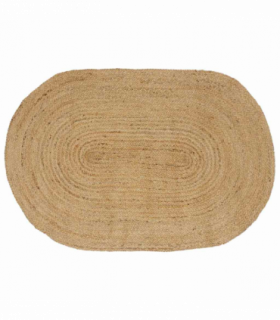 vidaXL Rug Natural and Black 300 x 300 cm Jute