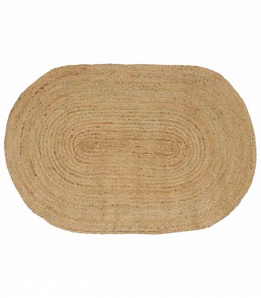 vidaXL Rug Natural and Black 300 x 300 cm Jute