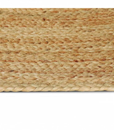 vidaXL Rug Natural and Black 300 x 300 cm Jute