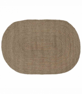 vidaXL Rug Natural and Black 300 x 300 cm Jute