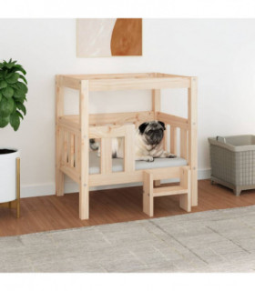 Dog Bed 65.5x43x70 cm Solid Wood Pine