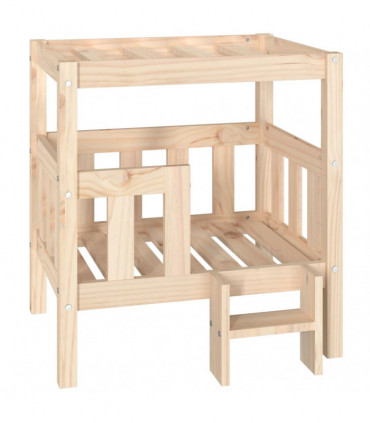 Dog Bed 65.5x43x70 cm Solid Wood Pine