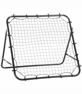 HOMCOM Rebounder Net Goal for Kids Adults Baseball Football Training Black