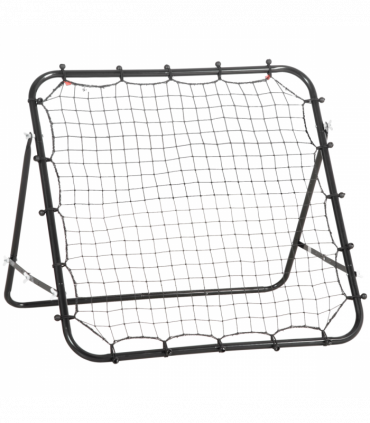 HOMCOM Rebounder Net Goal for Kids Adults Baseball Football Training Black