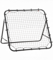 HOMCOM Rebounder Net Goal for Kids Adults Baseball Football Training Black