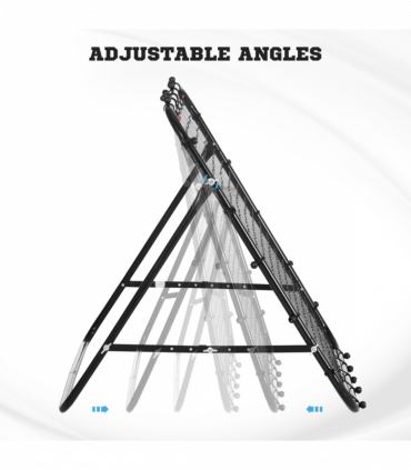 HOMCOM Rebounder Net Goal for Kids Adults Baseball Football Training Black