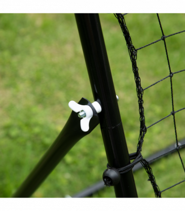 HOMCOM Rebounder Net Goal for Kids Adults Baseball Football Training Black