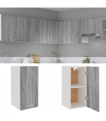 Hanging Cabinet Grey Sonoma 29.5x31x60 cm Engineered Wood
