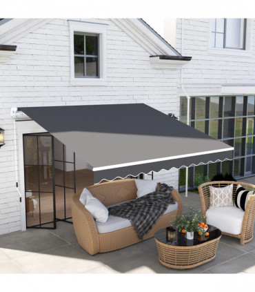Premium Hand Crank Canopy Awning - Adjustable, Lightweight Protection