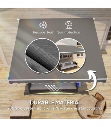 Premium Hand Crank Canopy Awning - Adjustable, Lightweight Protection