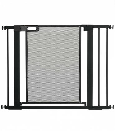 Pressure Fit Safety Gate for Doors Dog Gate Auto Close, 75-103 cm Black PawHut