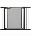 Pressure Fit Safety Gate for Doors Dog Gate Auto Close, 75-103 cm Black PawHut