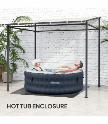 Stylish Dark Grey Outdoor Canopy with UPF30+ Protection & Stability