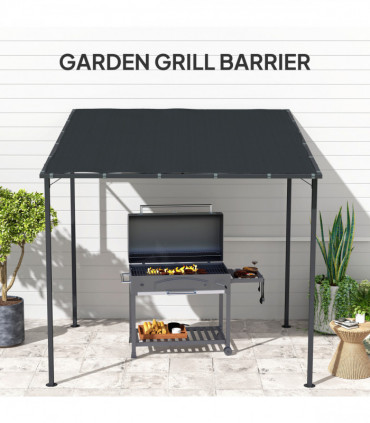 Stylish Dark Grey Outdoor Canopy with UPF30+ Protection & Stability