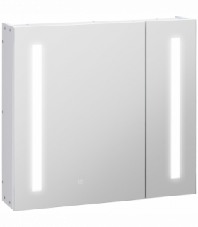kleankin LED Illuminated Mirror Cabinet  Lights, Touch Switch, for Bathroom