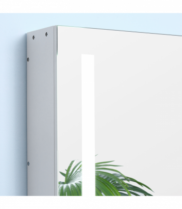 kleankin LED Illuminated Mirror Cabinet  Lights, Touch Switch, for Bathroom