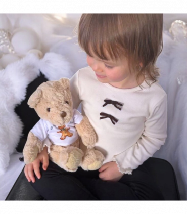 I Love You Teddy Bear  & Engraved Charm