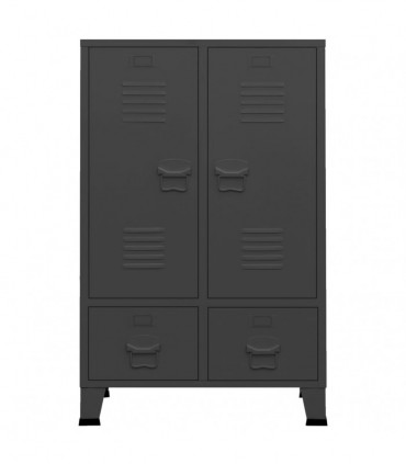Industrial Wardrobe Anthracite 67x35x107 cm Steel