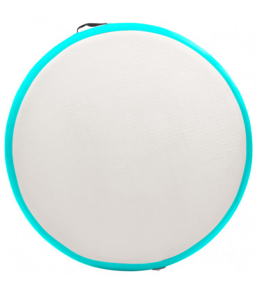 Inflatable Gymnastic Mat with Pump 100x100x20 cm PVC Green