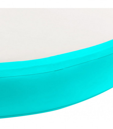 Inflatable Gymnastic Mat with Pump 100x100x20 cm PVC Green
