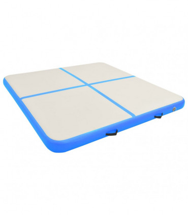 Inflatable Gymnastics Mat with Pump 200x200x10 cm PVC Blue