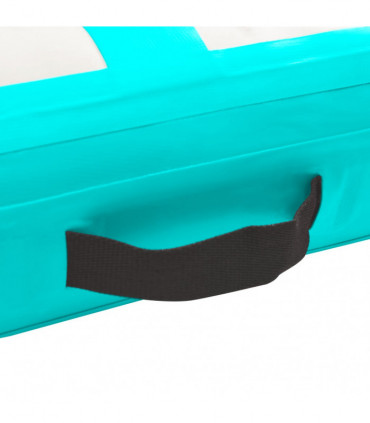 vidaXL Inflatable Gymnastics Mat with Pump 200x200x20 cm PVC Green