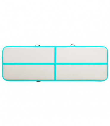 Inflatable Gymnastics Mat with Pump 300x100x20 cm PVC Green