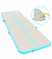 Inflatable Gymnastics Mat with Pump 500x100x10 cm PVC Green