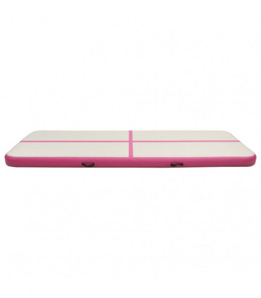 Inflatable Gymnastics Mat with Pump 500x100x15 cm PVC Pink