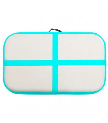Inflatable Gymnastics Mat with Pump 60x100x15 cm PVC Green