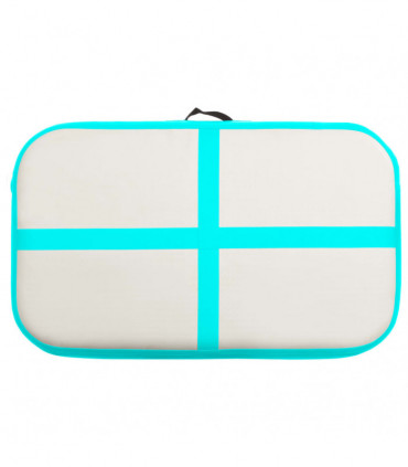 Inflatable Gymnastics Mat with Pump 60x100x20 cm PVC Green