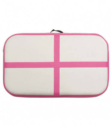 Inflatable Gymnastics Mat with Pump 60x100x20 cm PVC Pink