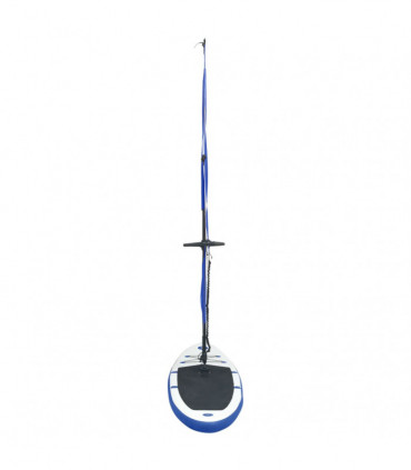 Inflatable Stand Up Paddleboard with Sail Set Blue and White