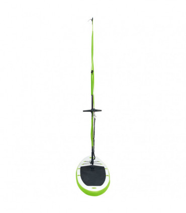 Inflatable Stand Up Paddleboard with Sail Set Green and White