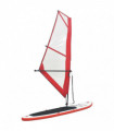 Inflatable Stand Up Paddleboard with Sail Set Red and White