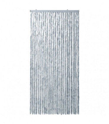 Insect Curtain White and Grey 100x220 cm Chenille