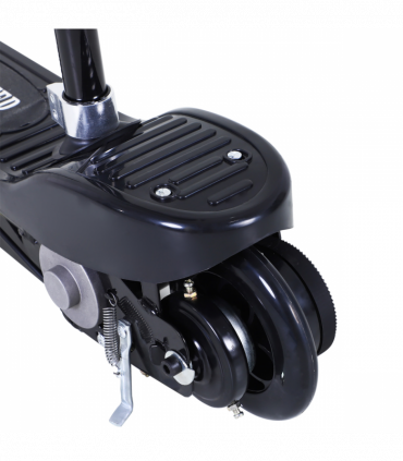 Kids Foldable Electric Powered Scooter 120W Toy Brake Kickstand Black HOMCOM