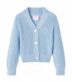 Kids' Cardigan Knitted Blue 116