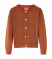 Kids' Cardigan Knitted Cognac 116