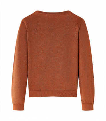 Kids' Cardigan Knitted Cognac 116